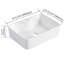Lavabo de salle de bain rectangulaire en céramique