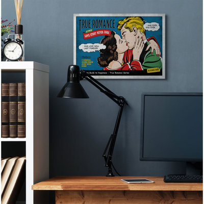 True Romance Vintage Comic Book Design by Ester Kay - Advertisements on Canvas