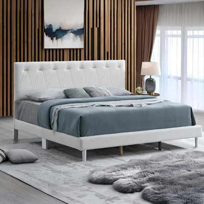 Grand lit Sinclair (matelas non inclus)