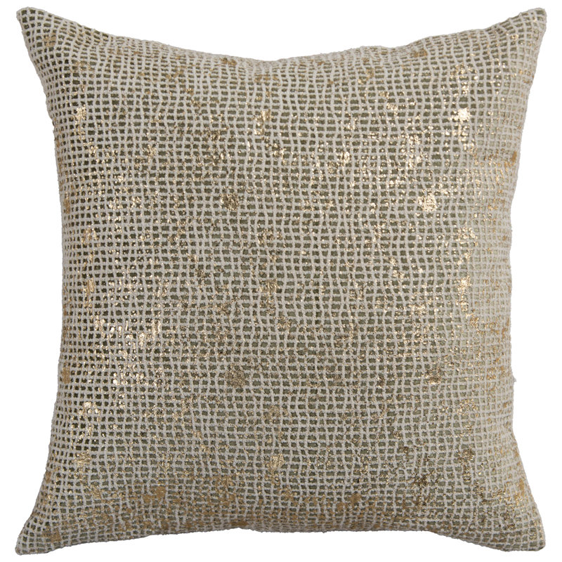 Down Filled Glam Accent Throw Pillow
