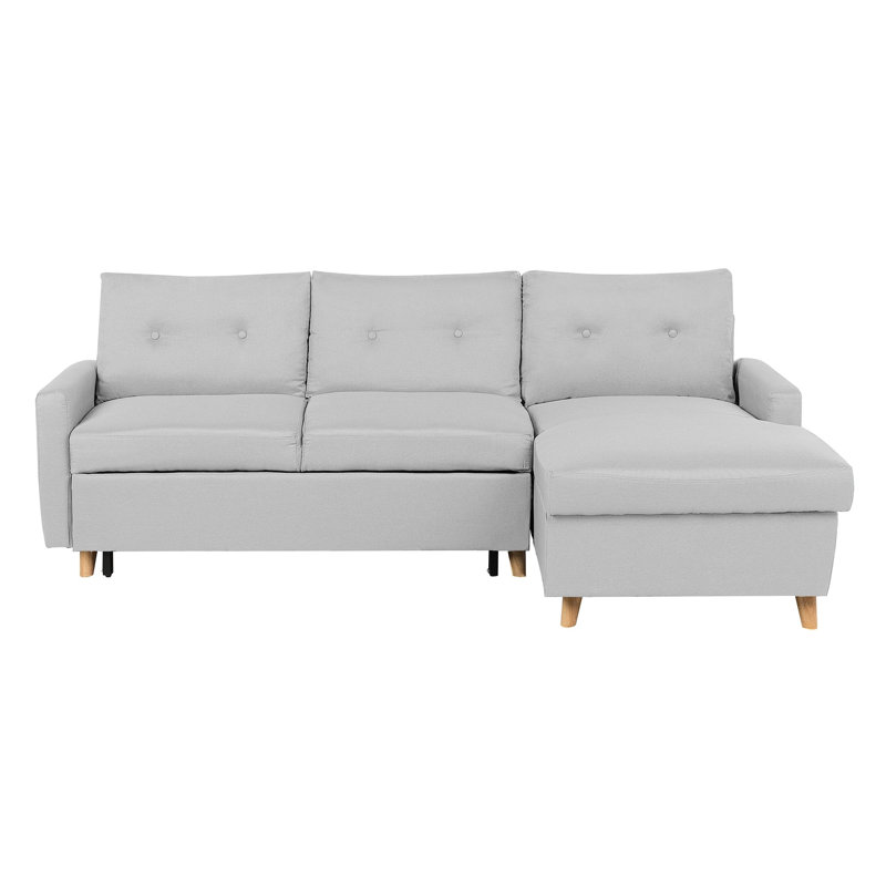 Dijon 3 Seater Sofa Bed, Right orientated, Light Grey