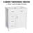 30" Bathroom Vanity With Ceramic Sink,three Soft Close Drawers-1559029875