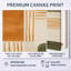 Orange, vert, éthéré, courants optiques - Impressions encadrées modernes 2 pièces-1873200971-1873200974