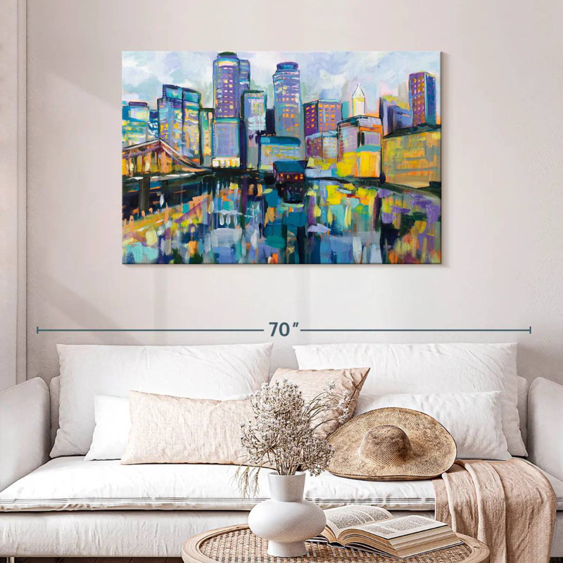 Sireci Boston Harbor, 30" H x 45" W