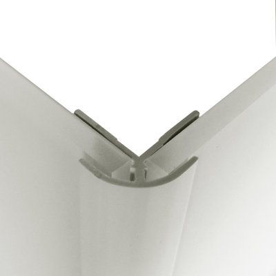 0.8" x 96" Wall Paneling in White
