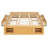 Solid Wood Platform Bed Frame, Bunk Bed With Desk, Loft Bed, Queen Size Platform Bed Frame Natural-1225928261