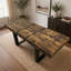 Table de salle à manger extensible en bois, table de ferme extensible moderne pouvant accueillir 6 à 10 personnes pour la salle à manger et la salle de conférence-788838102