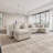 Sadettin Modern Oversized Sofa Velvet U-Shaped Sectional Sofa-124594636