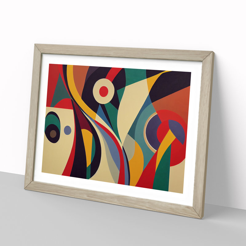 Magnificent Abstract - Framed Print, 46cm H x 64cm W x 2cm D, Oak