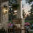 29.5 in. 4-Light Black Outdoor Wall Sconce with Glass Shade-806285638-806285634