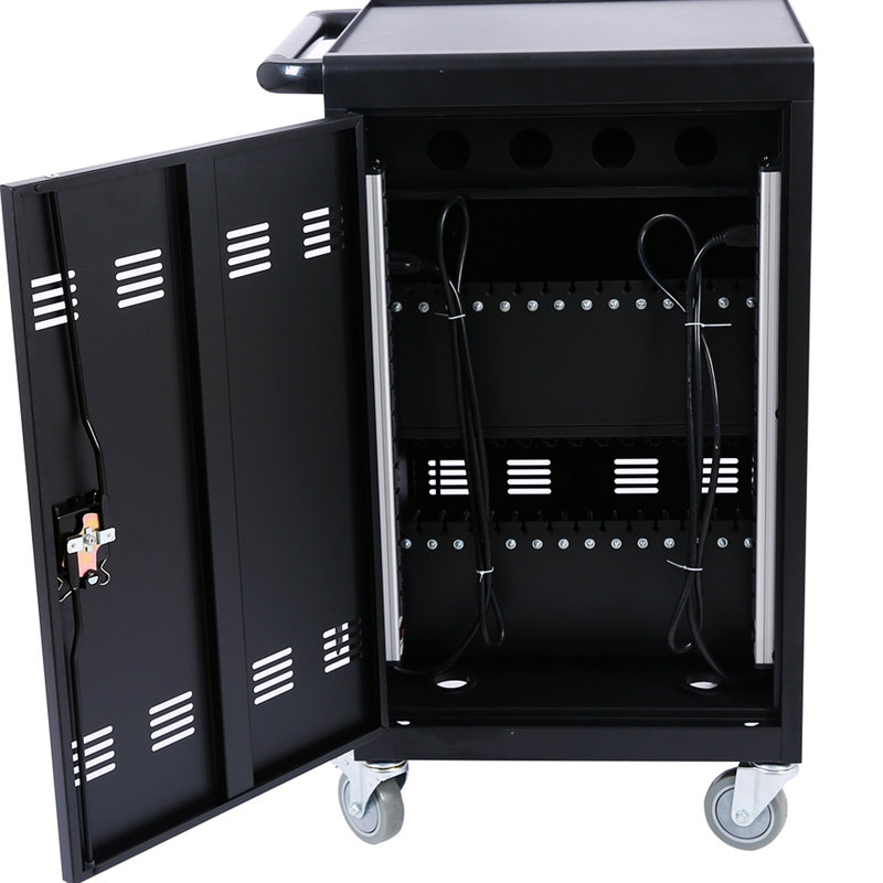 Station de chargement mobile pour tablette et ordinateur portable avec multiprise incluse