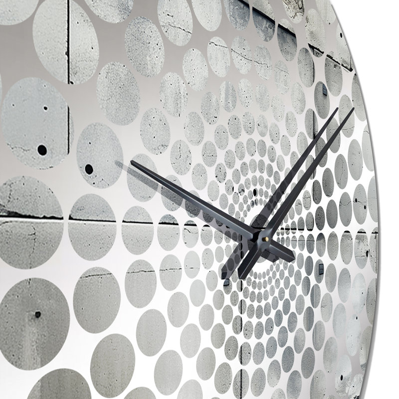 Minimalisme industriel - Horloge murale géométrique, Médium