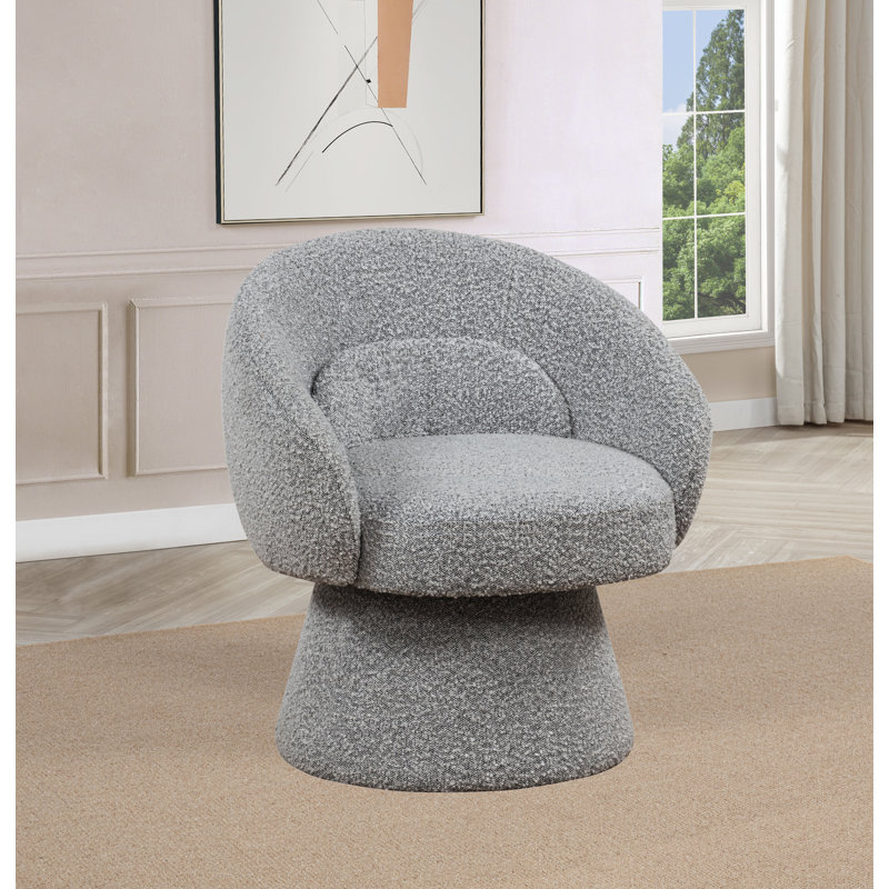 Fauteuil d'appoint Boucle, Gris riche