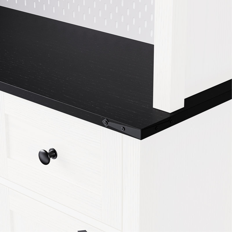 Armoire de rangement Rustic White Oak