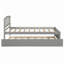 Structure de lit plateforme simple avec lit gigogne-322571256
