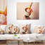 Coussin lombaire magnifique rose painting person
