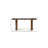 63" Bronze Glass Double Pedestal Console Table