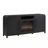 Chantelle 70” Modern Curved TV Stand with duraflame® Smart Electric Fireplace, Alexa Voice & App Control, Black-128929306