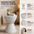 Durant Modern Hourglass Drum End Table with Removable Storage Lid, Indoor Outdoor Side Table & Small Patio Stool, No Assembly Lightweight Accent Table-780214284