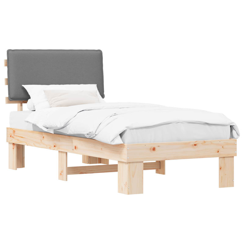 Bed, Light Grey, Small Single (2'6)