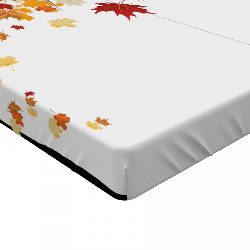 Microfiber Floral Fitted Sheet, Queen Fitted Sheet