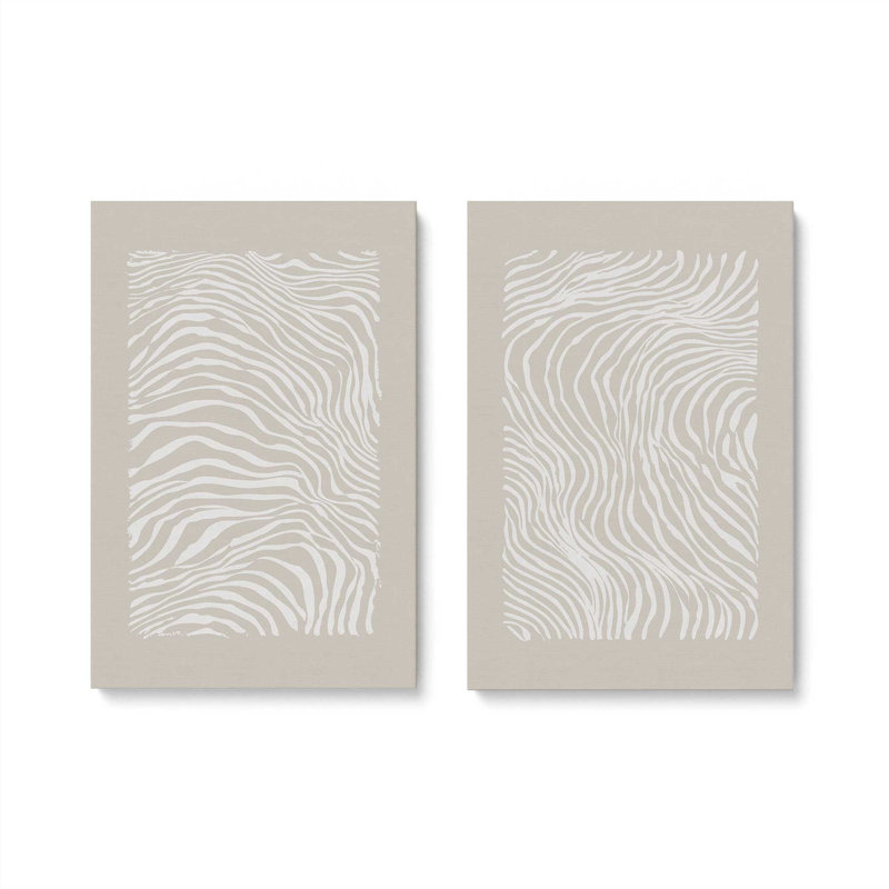 Whisper Lines Set of 2 Prints, Wrapped Canvas, 36" x 24"
