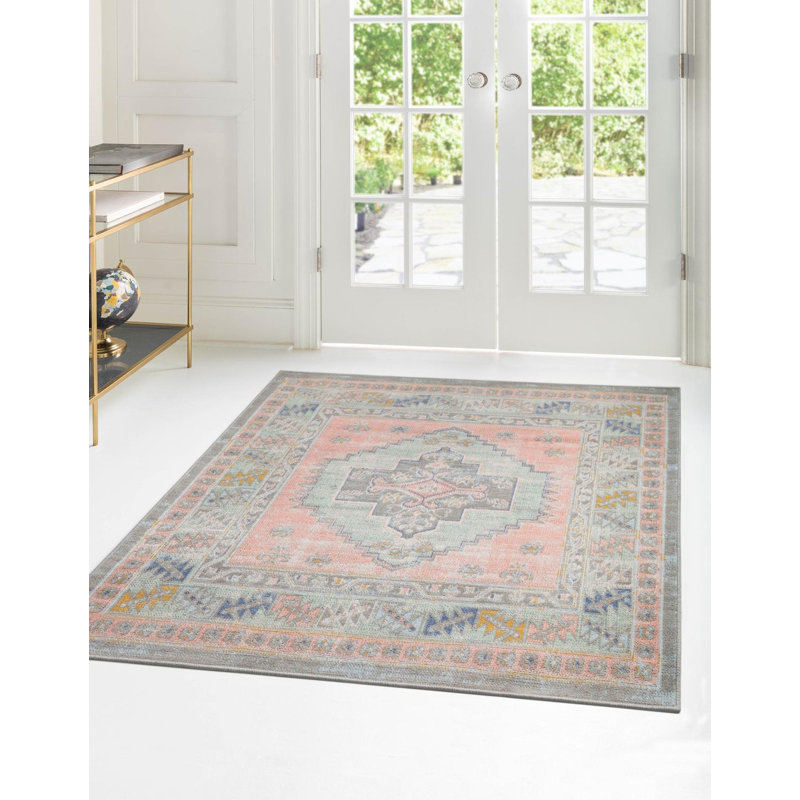 Matthei Oriental Indoor Rug, Square 5'3"