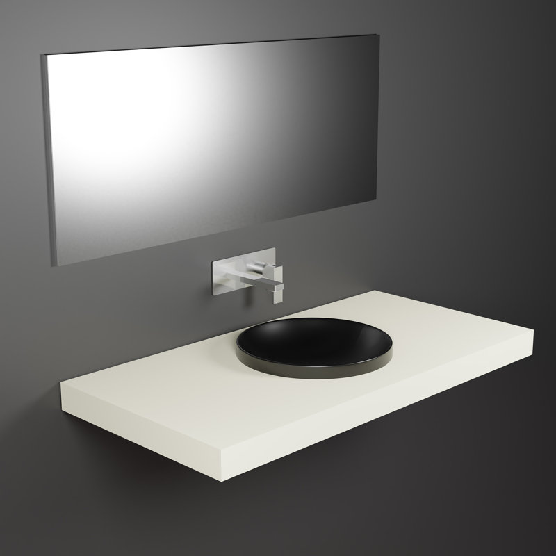 Fly 16.9'' L Bathroom Sink, Matte Black