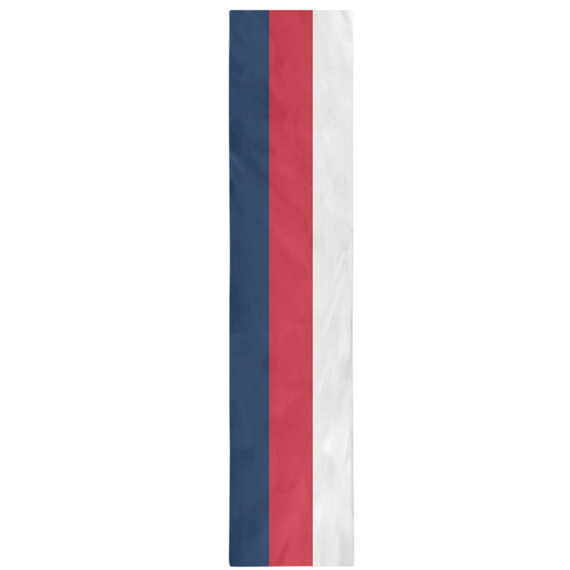 Boston Table Runner, 72" x 16", Polyester, Washington,Blue/Red/White