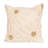 Cotton Slub Pillow With Tufted Flowers