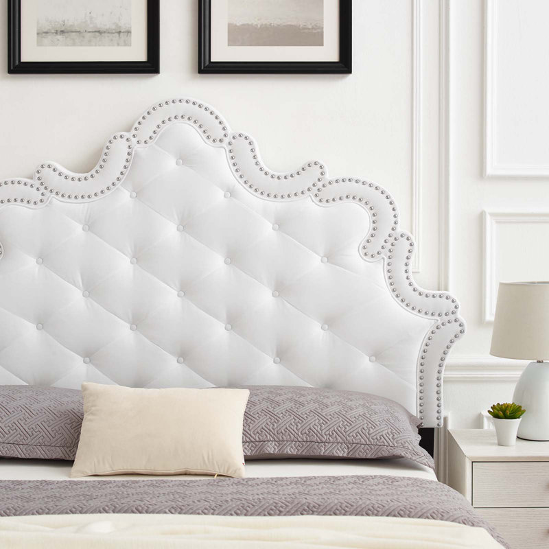 Tête de lit Arabella, Simple, Blanc