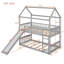 Lit superposé avec glissade, lit maison avec glissade-1029017814