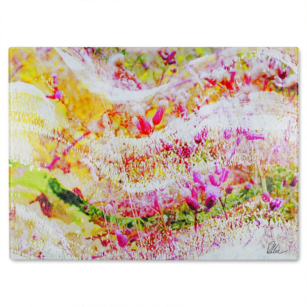 Colour Wilderness Glass Chopping Board