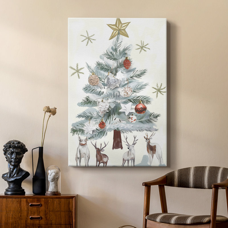 Art de Noël des Fêtes de Noël - galerie sur mesure Cavas, H 18 po x l 12 po