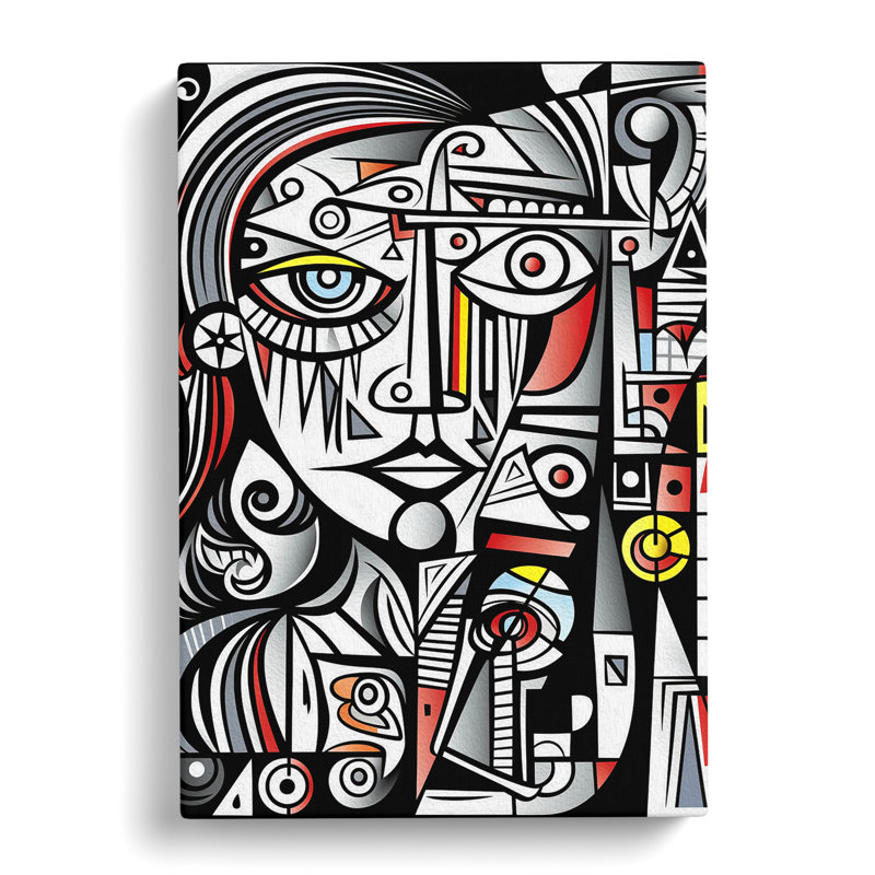 Pablo Picasso Line No.4 - Wrapped Canvas Print, 76cm H x 50cm W x 3cm D