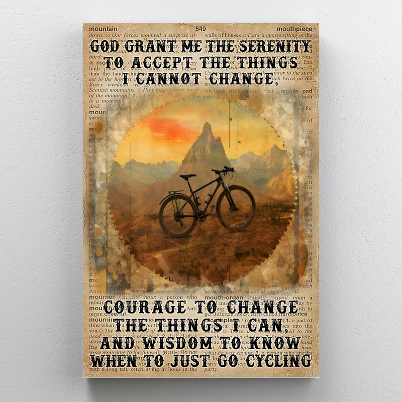 «When To Just Go Cycling On», impression sur toile, H 36 po x l 24 po x P 1,25 po