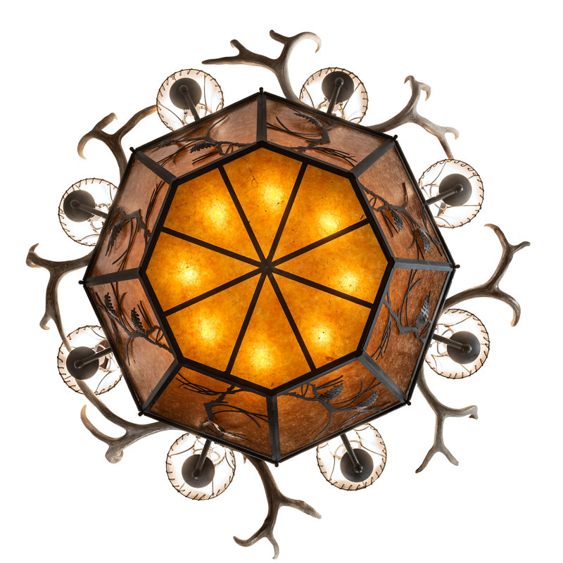 Whispering Pines Antler 16 - Light Chandelier