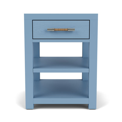 Table d'appoint rectangulaire Silvia bleue