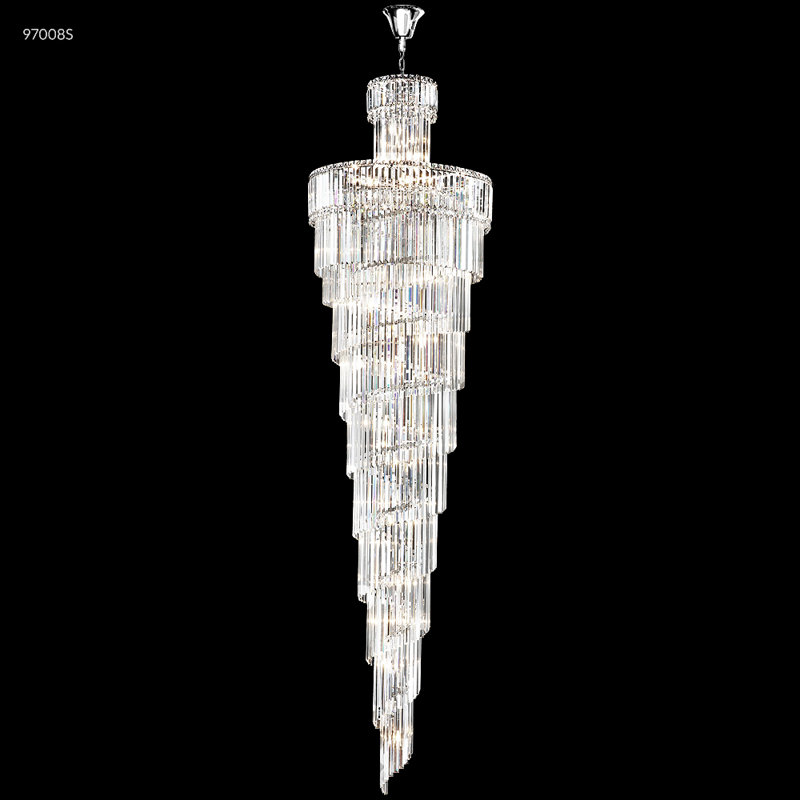 Contemporary Europa 39 - Light Chandelier, Clear