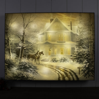 Homecoming 18x24 Fully Illuminated LED Wall Art