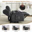 Causeuse inclinable avec console centrale de rangement, canapé inclinable manuel double avec poches, porte-gobelets, coussins-1089533414