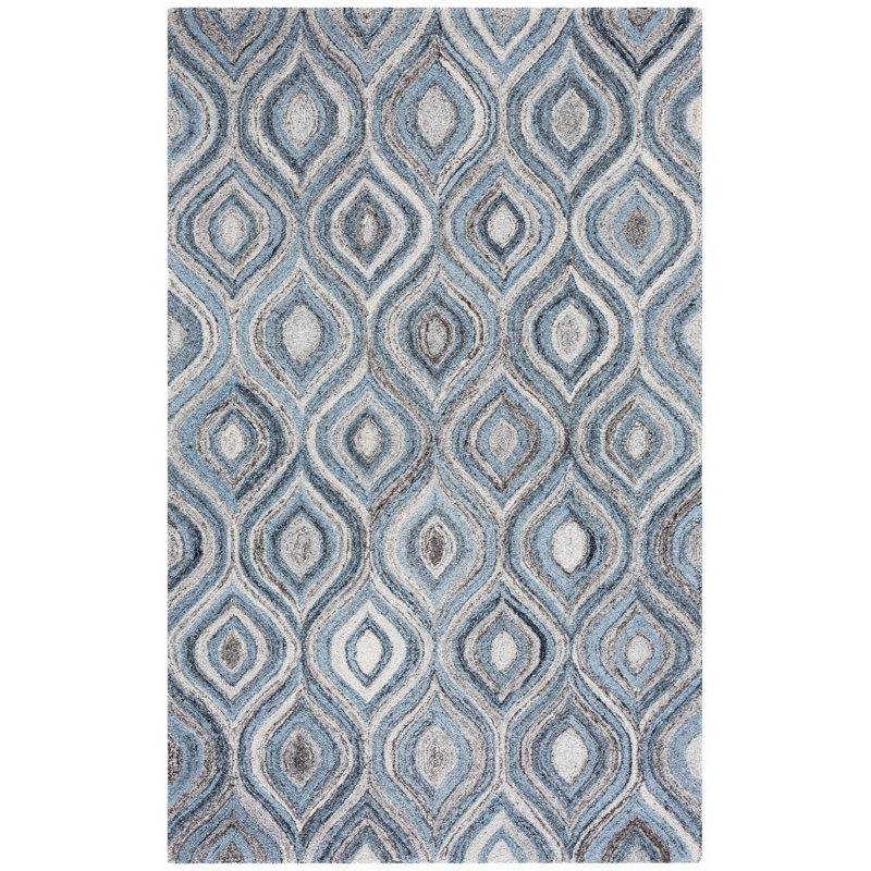 Cheala Abstract Hand Tufted Performance Abstract Rug, Rectangle 8' x 10'