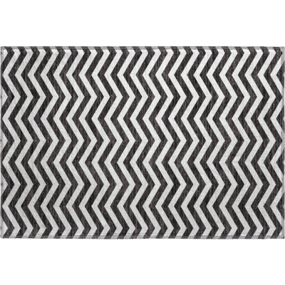 Premium Machine Washable Prisco Black Rug
