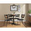 Chaise d'appoint Borrayo en noir