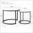 Modern Nesting Round Coffee Table Set of 2, Space-Saving MDF & Metal Accent Table, Easy Assembly Versatile Side Table for Living Room-391039901