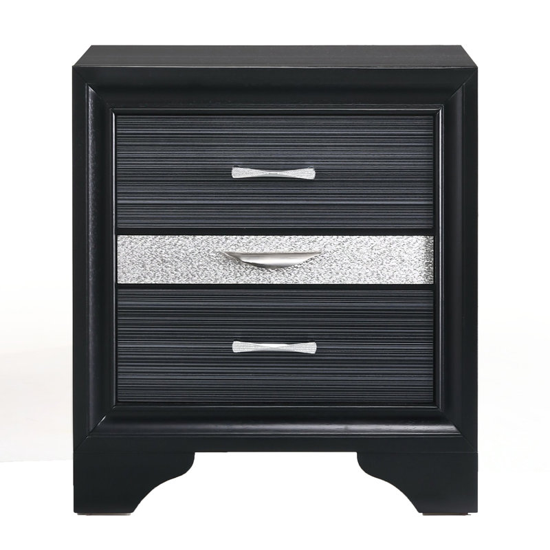 Table de chevet moderne 3, noir - Maximisez l'espace pour garder vos accessoires organisés et accessibles