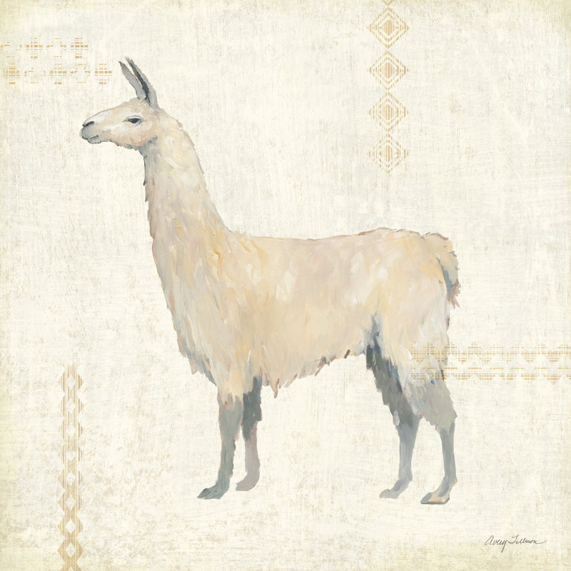 Llama Land VI 1 Piece Wrapped Canvas Wall Art, 122cm H x 122cm W