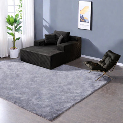 Fauteuils inclinables surdimensionnés à assise profonde, méridienne moderne en velours côtelé pour la maison