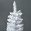 Arbre de Noël artificiel blanc de 5 pieds, arbre de Noël au crayon facile à installer avec branches enneigées, ignifuge et base en métal robuste | Idée de cadeau