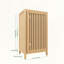 Armoire de rangement pour salle de bain en bambou avec porte et tablette
